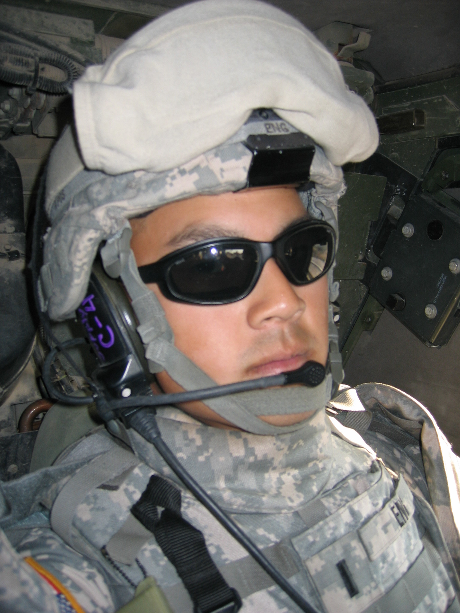 Tim with comms gear